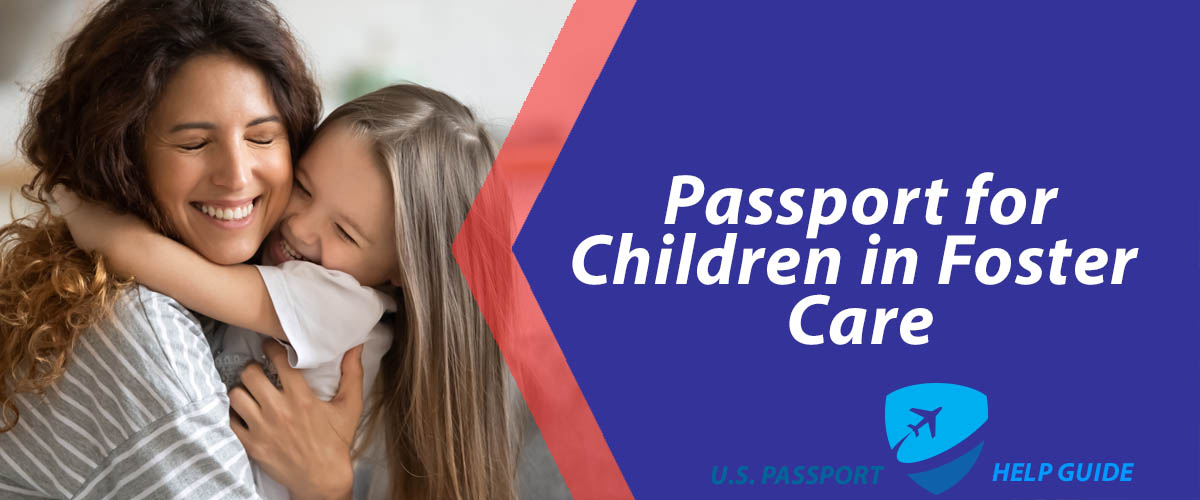 Passport for Children in Foster Care with mom and child huging